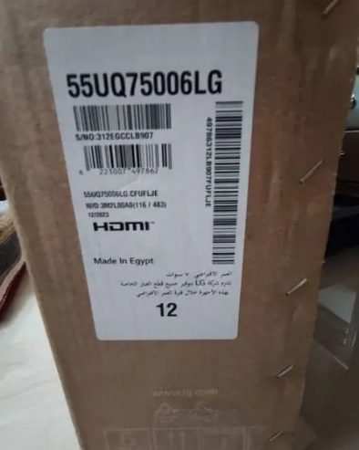 شاشه تلفزيون 55 بوصه ذكي من إل جي4K UHD LED متبرشمة LG وبضمان محلي