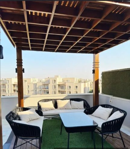 استديو ايجار مفروش 110م أكتوبر بلازا سوديك studio For rent 110m October plaza Sodic