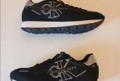 Calvin Klein Men’s Shoes 41.5 Black/Silver New جزمة كالفن كلاين للرجال