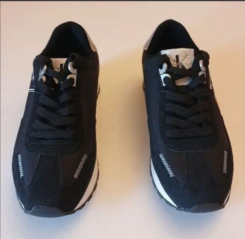 Calvin Klein Men’s Shoes 41.5 Black/Silver New جزمة كالفن كلاين للرجال