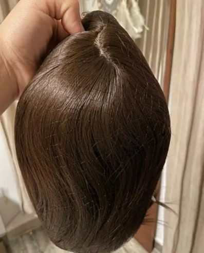 medium brown wig