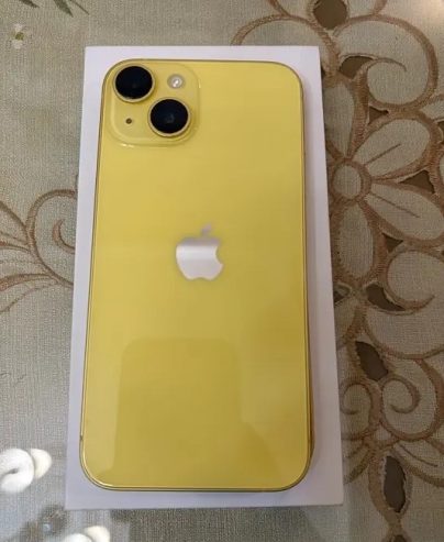 iPhone 14 yellow 128GB battery 88% no scratches