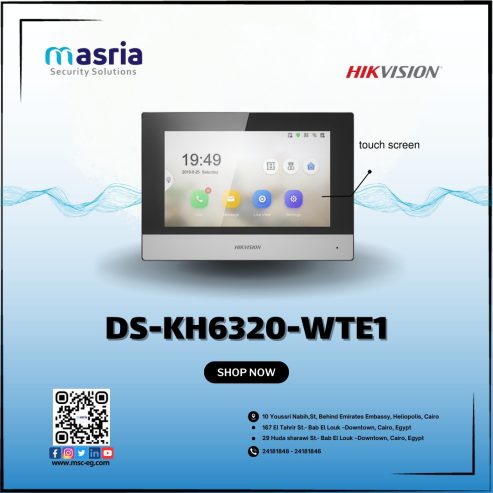 الشاشة الداخلية DS-KH6320-WTE1 من هيكفيجن